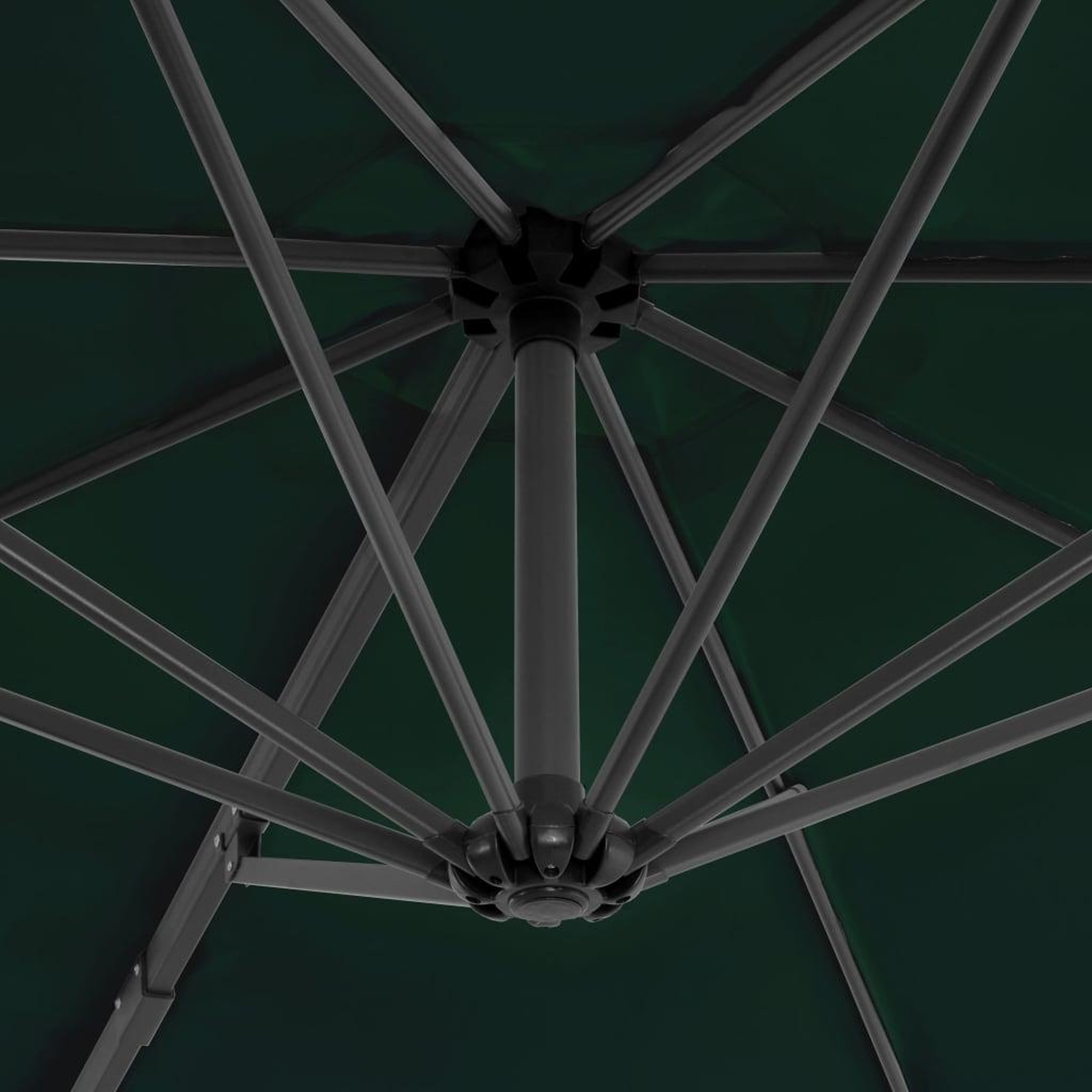 Voir la diapositive 5 : VIDAXL Parasol de jardin en porte-a-faux et poteau en aluminium vert