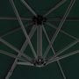 Voir la diapositive 5 : VIDAXL Parasol de jardin en porte-a-faux et poteau en aluminium vert