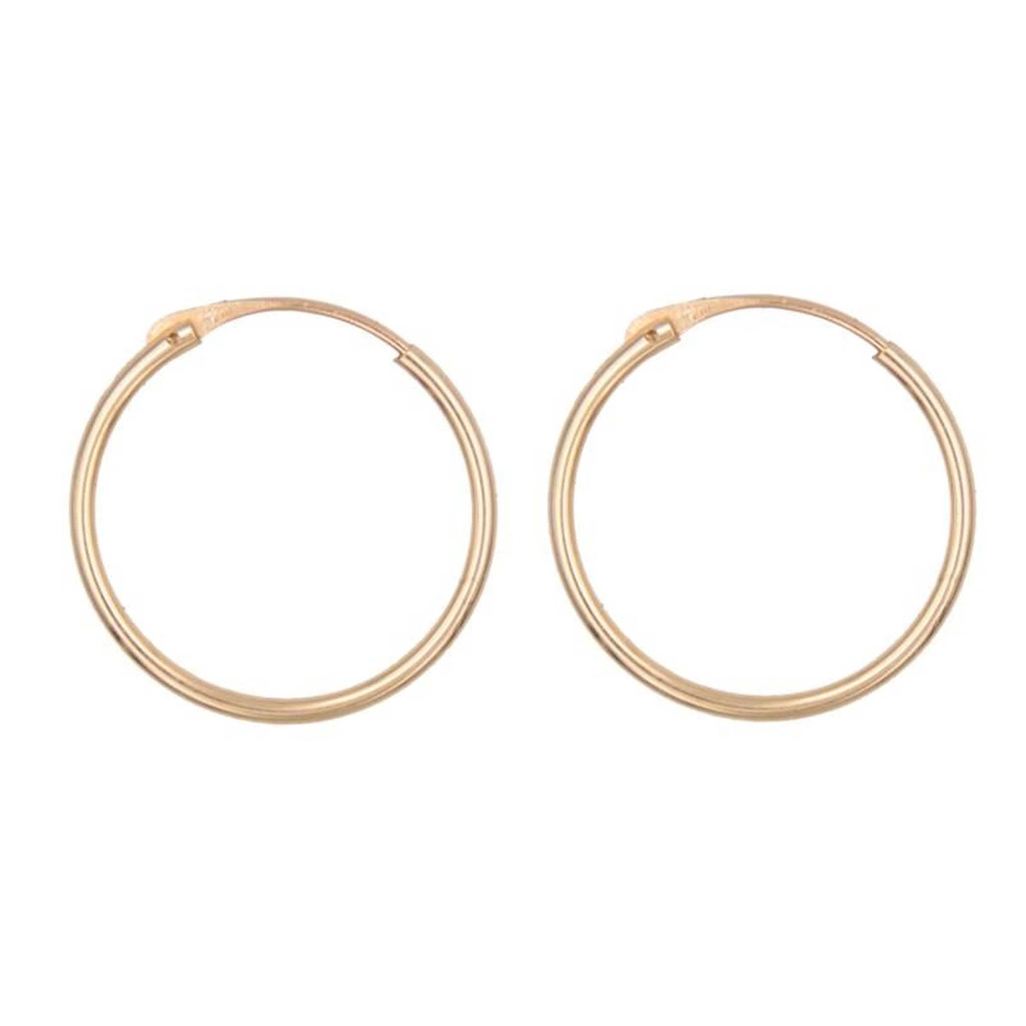 Voir la diapositive 1 : L'ATELIER D'AZUR Boucles d'Oreilles Créoles Flex 1.5 cm - Or Jaune - Femme
