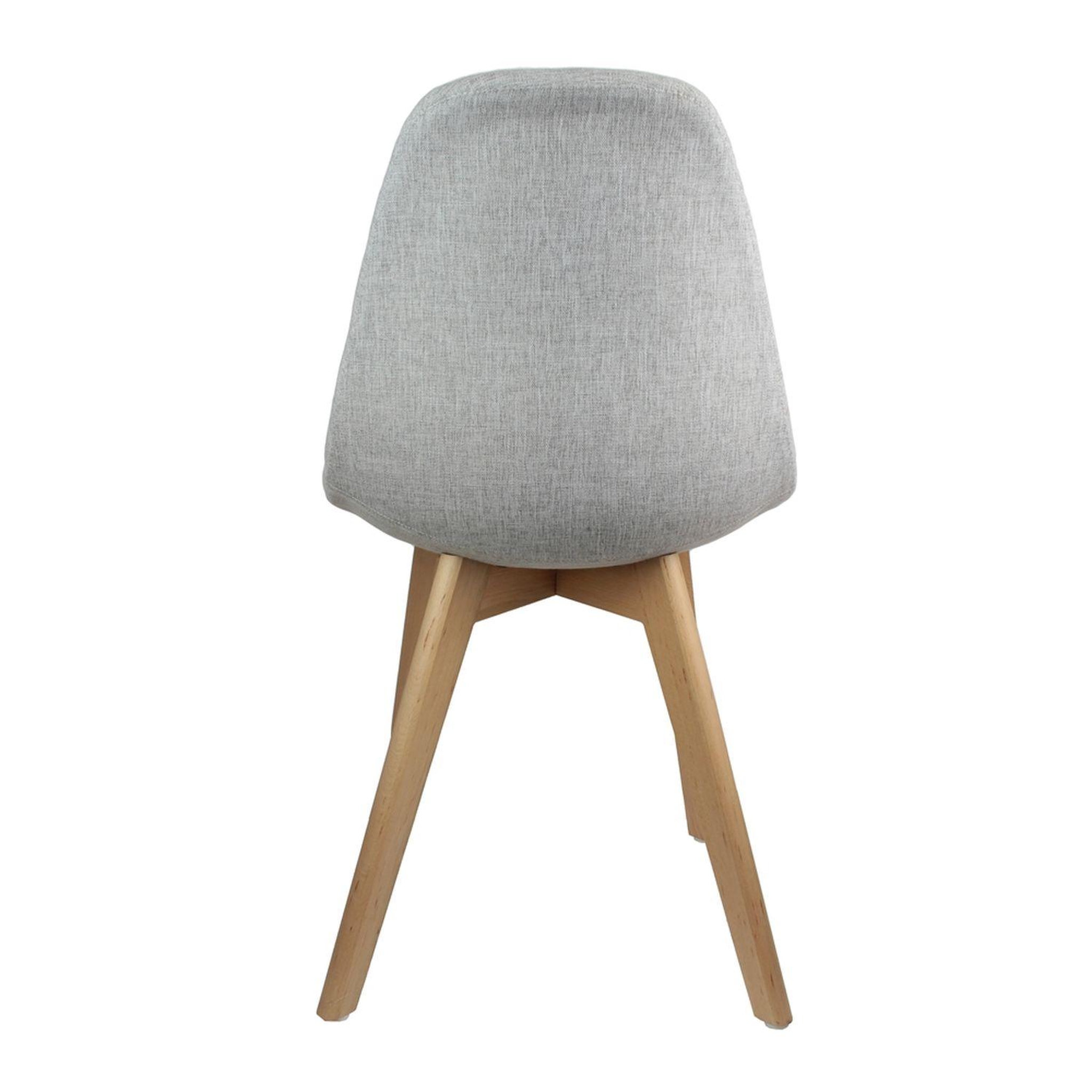 Voir la diapositive 4 : The Home Deco Factory Chaise scandinave en tissus Olga - H. 83 cm