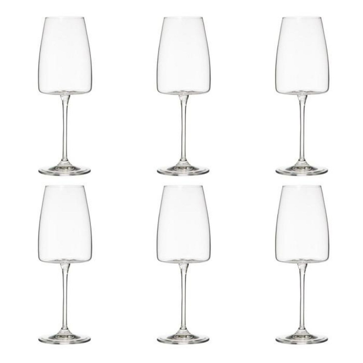 SECRET DE GOURMET Lot de 6 Verres à Vin  Angara  42cl Transparent