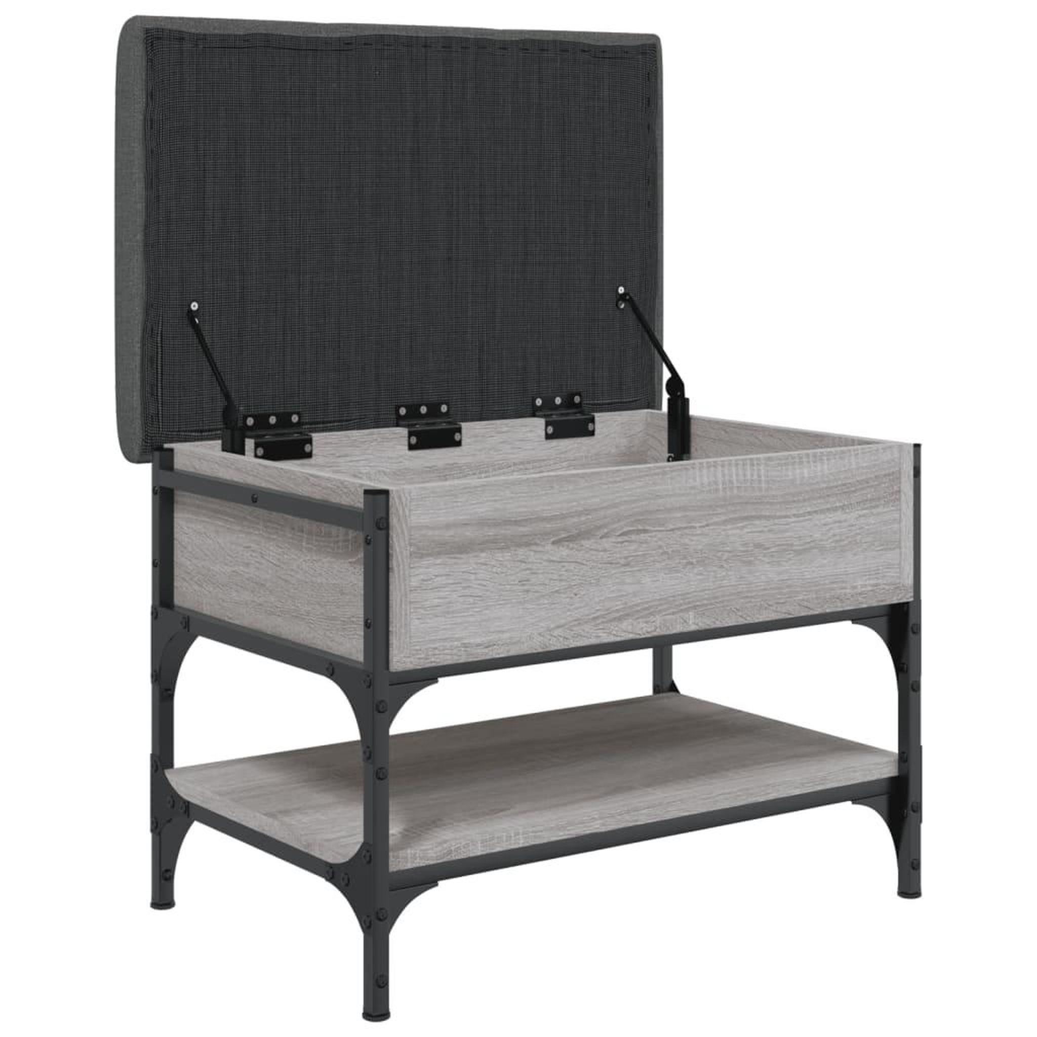 Voir la diapositive 5 : VIDAXL Banc a chaussures sonoma gris 62x42x45 cm bois d'ingenierie