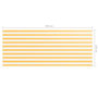 Voir la diapositive 5 : VIDAXL Ecran de balcon Blanc et jaune 120x300 cm Tissu Oxford