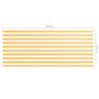 Voir la diapositive 5 : VIDAXL Ecran de balcon Blanc et jaune 120x300 cm Tissu Oxford