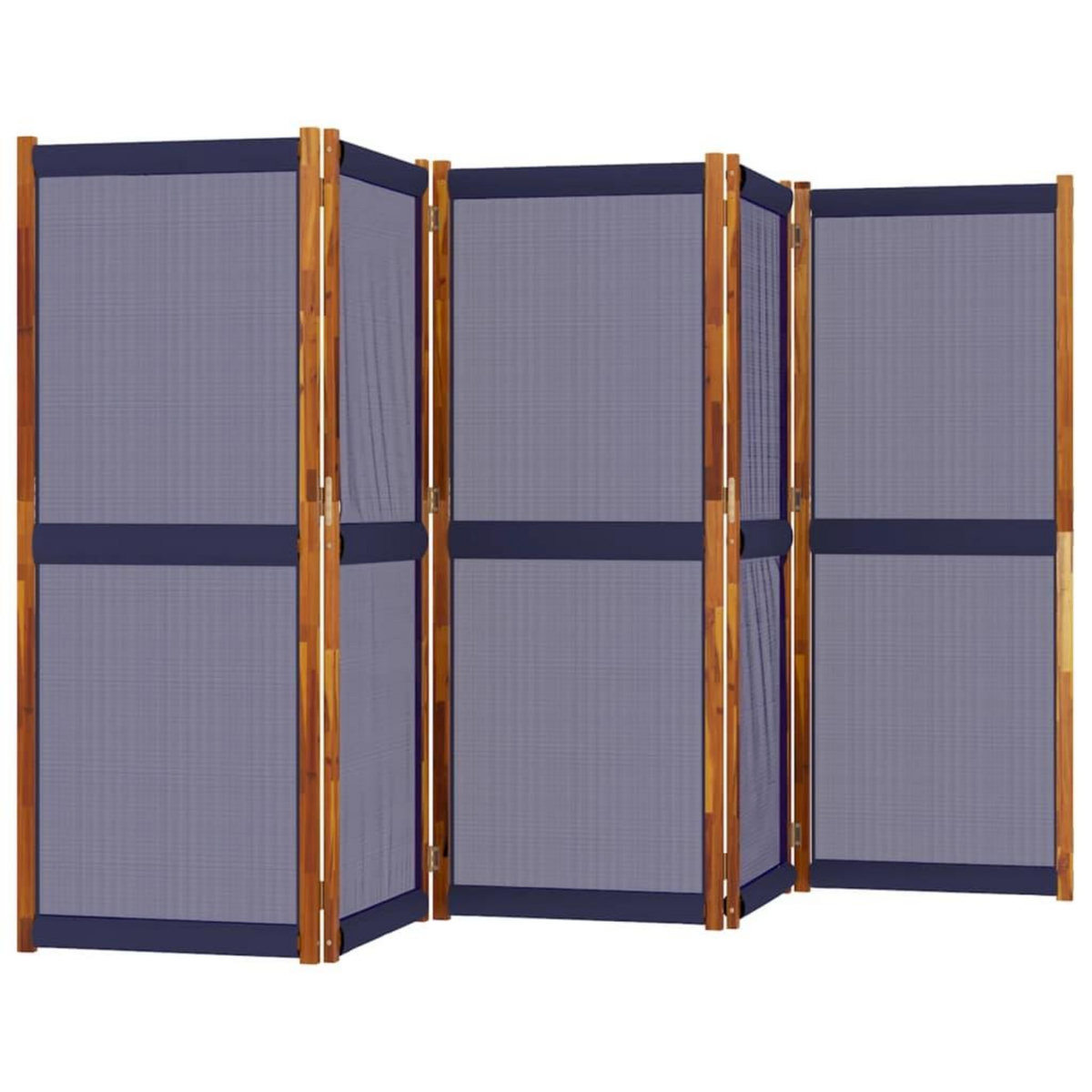 VIDAXL Cloison de separation 5 panneaux bleu fonce 350x180 cm