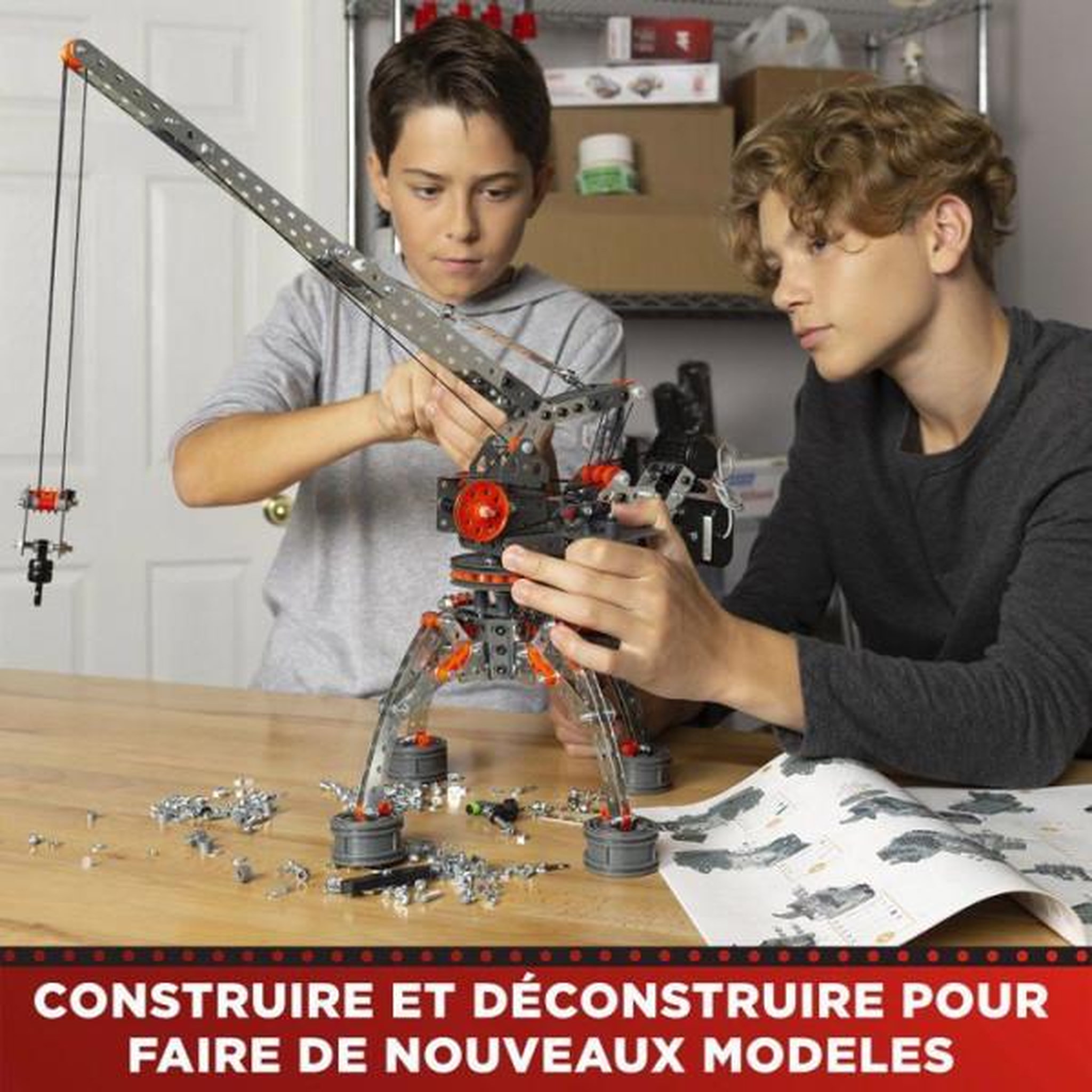 Voir la diapositive 4 : Meccano MECCANO - Jeu de construction - Métal - 638 pieces - 10 ans + - 25 modeles + mallette