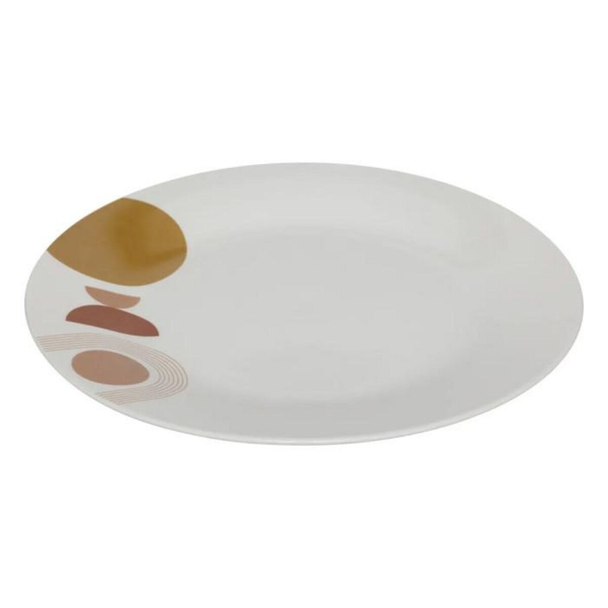 SECRET DE GOURMET Lot de 6 Assiettes Plates  Tara  27cm Blanc