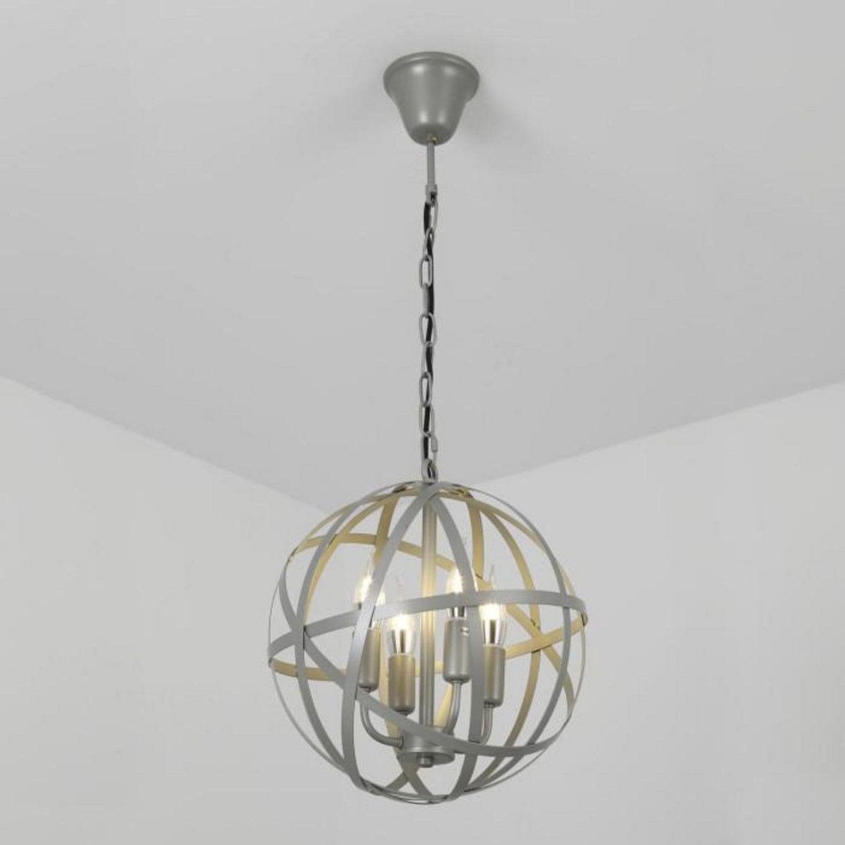 Paris Prix Suspension en Métal Design  Vénus  34cm Gris