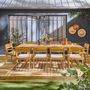 Voir la diapositive 2 : SWEEEK Table de jardin extensible bois d'acacia + 10 assises 2 fauteuils 8 chaises PALENA et MERINA 275 x 100 x 75 cm naturel et beige