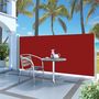 Voir la diapositive 1 : VIDAXL Auvent lateral retractable de patio 140x300 cm Rouge