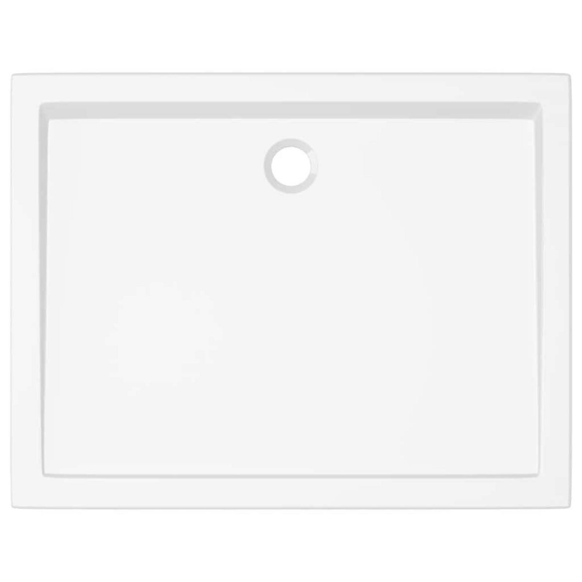 VIDAXL Receveur de douche rectangulaire ABS 80x100 cm