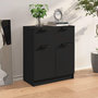 Voir la diapositive 3 : VIDAXL Buffet noir 60x30x70 cm bois d'ingenierie