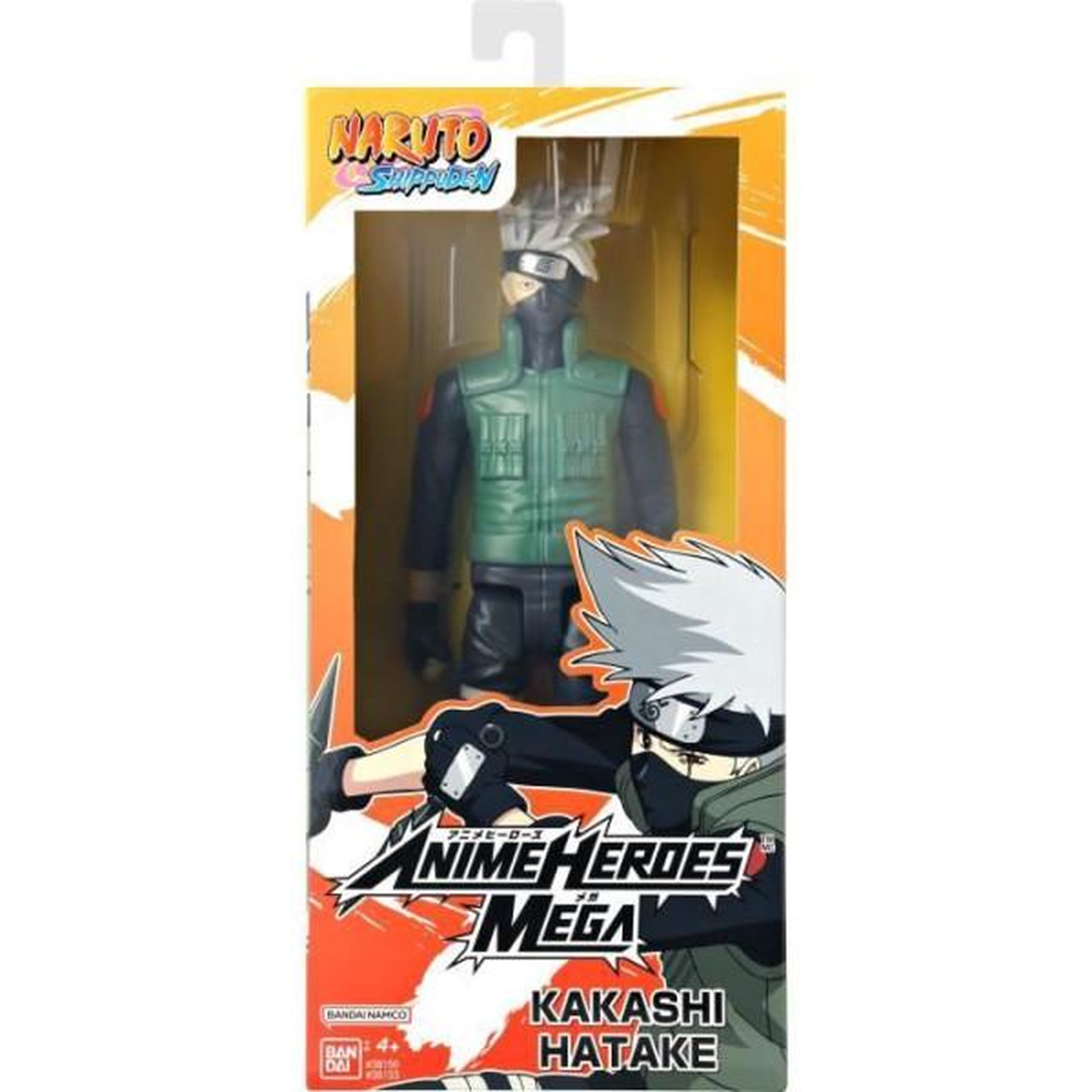 Voir la diapositive 2 : BANDAI Figurine Anime Heroes articulée - BANDAI - Naruto Shippuden - Kakashi Hatake Mega - 30 cm