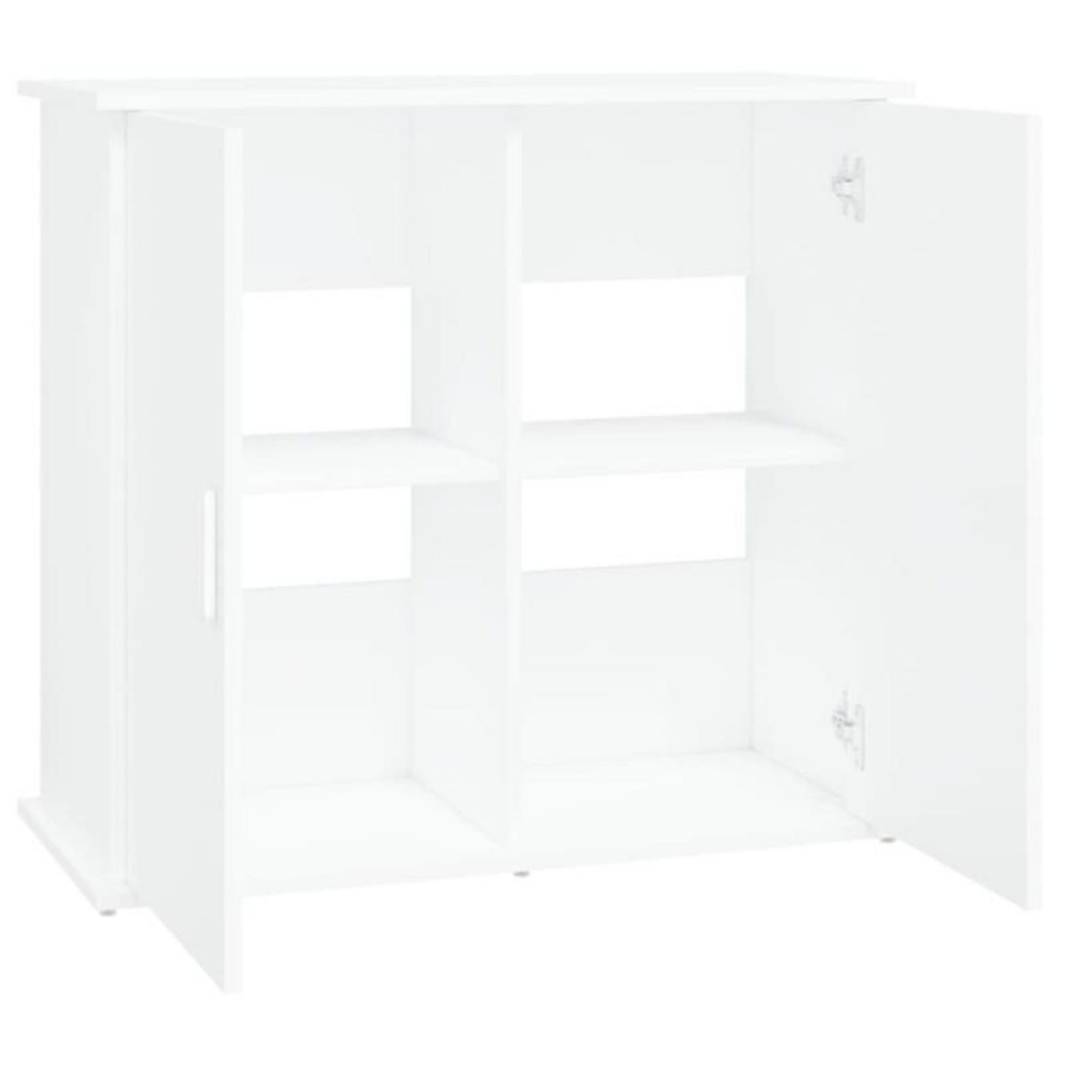 VIDAXL Support pour aquarium blanc 81x36x73 cm bois d ingénierie
