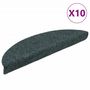 Voir la diapositive 2 : VIDAXL Tapis autoadhesifs de marches 10 pcs Vert 56x17x3 cm Aiguillete
