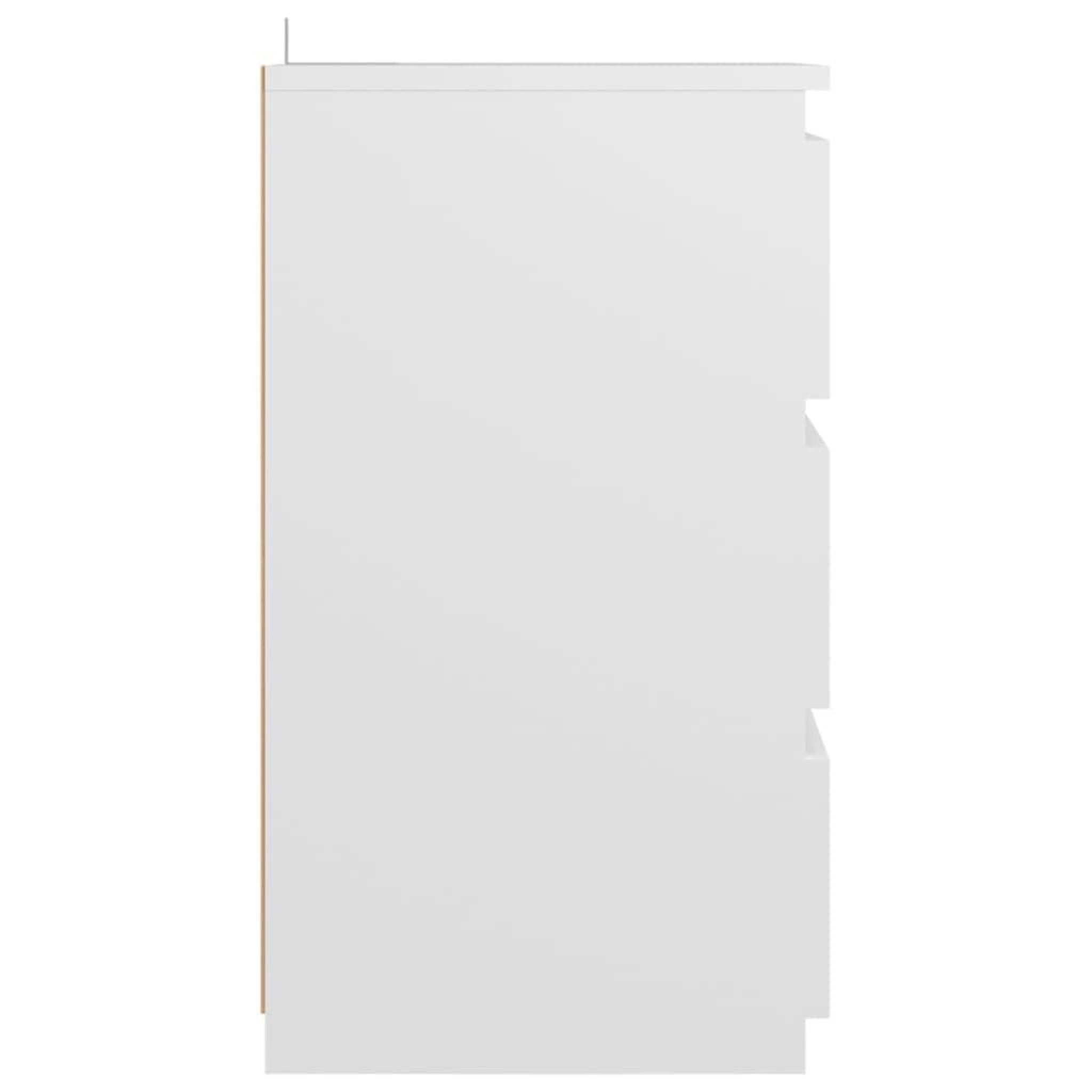 Voir la diapositive 4 : VIDAXL Table de chevet Blanc 40x35x62,5 cm Agglomere