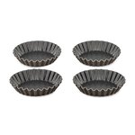 TEFAL Moules 4 tartelettes individuelles PERFECT BAKE 11 cm métal