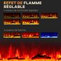 Voir la diapositive 4 : HOMCOM Cheminée électrique 1800W effets flammes LED 3D réglables - timer, thermostat, télécommande - noir
