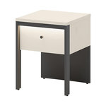 BEST MOBILIER Kimi - table de chevet 40 cm - 1 tiroir. Coloris disponibles : Beige