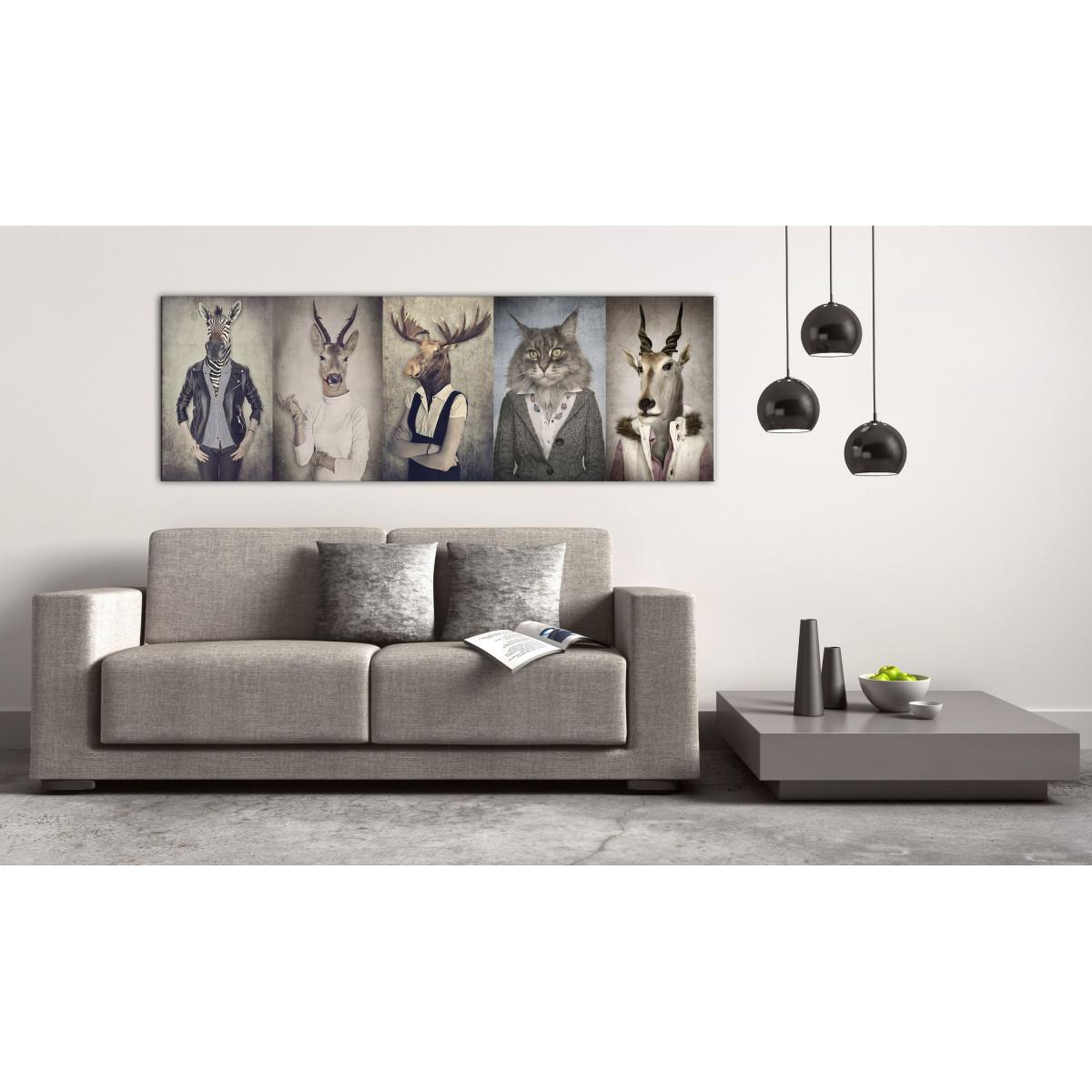 Voir la diapositive 2 : Paris Prix Tableau imprimé  animal masks