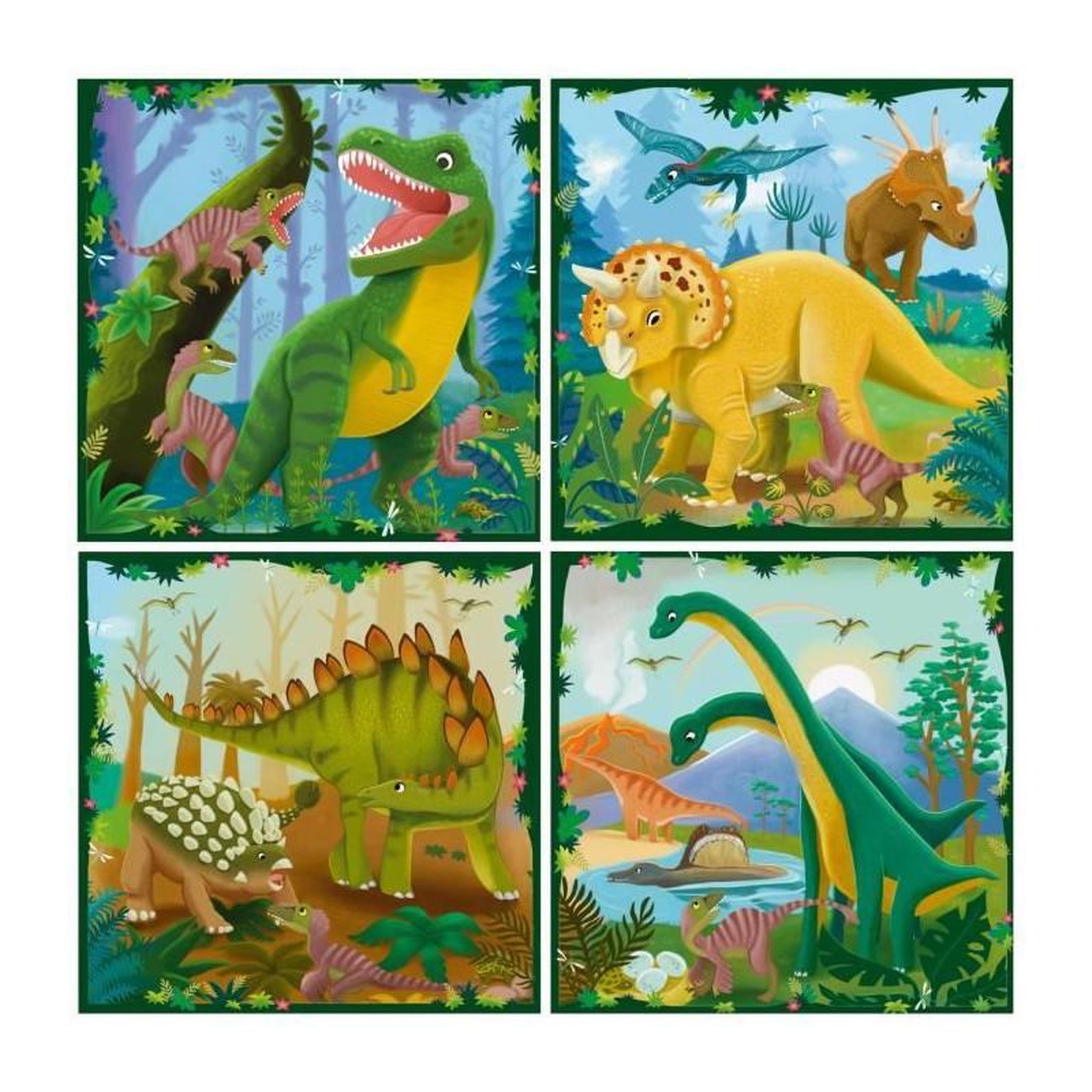 RAVENSBURGER Puzzle Les Dinosaures 12004003 – Ravensburger – Puzzle Enfant UP! – Dès 4 ans – Thème Animaux – Haute qualité