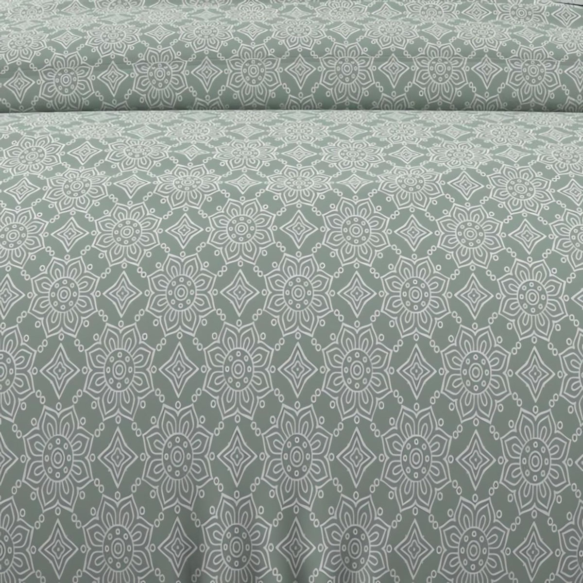 SOLEIL D'OCRE Parure housse de couette coton 57 fils ESMERALDA, par Soleil d'ocre