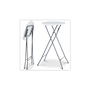 Voir la diapositive 3 : ID MARKET Lot de 4 tables hautes pliantes 105 CM et 4 housses noires