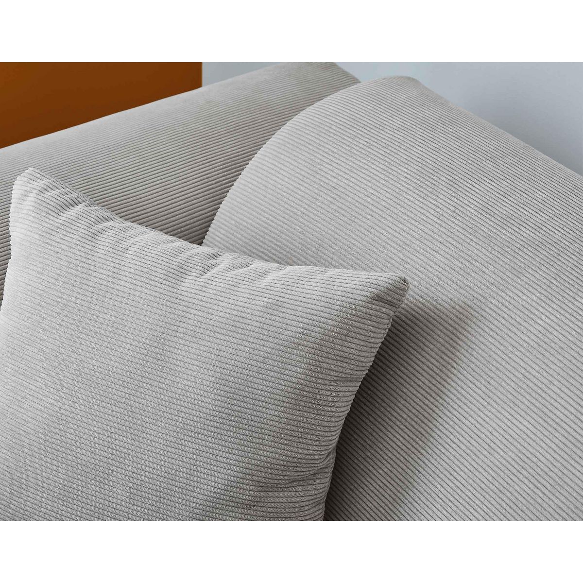 LISA DESIGN Aumance - canapé d'angle droit 4 places - en velours côtelé