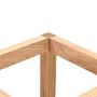 Voir la diapositive 3 : VIDAXL Porte parapluie 18 x 18 x 50 cm Bois de noyer massif