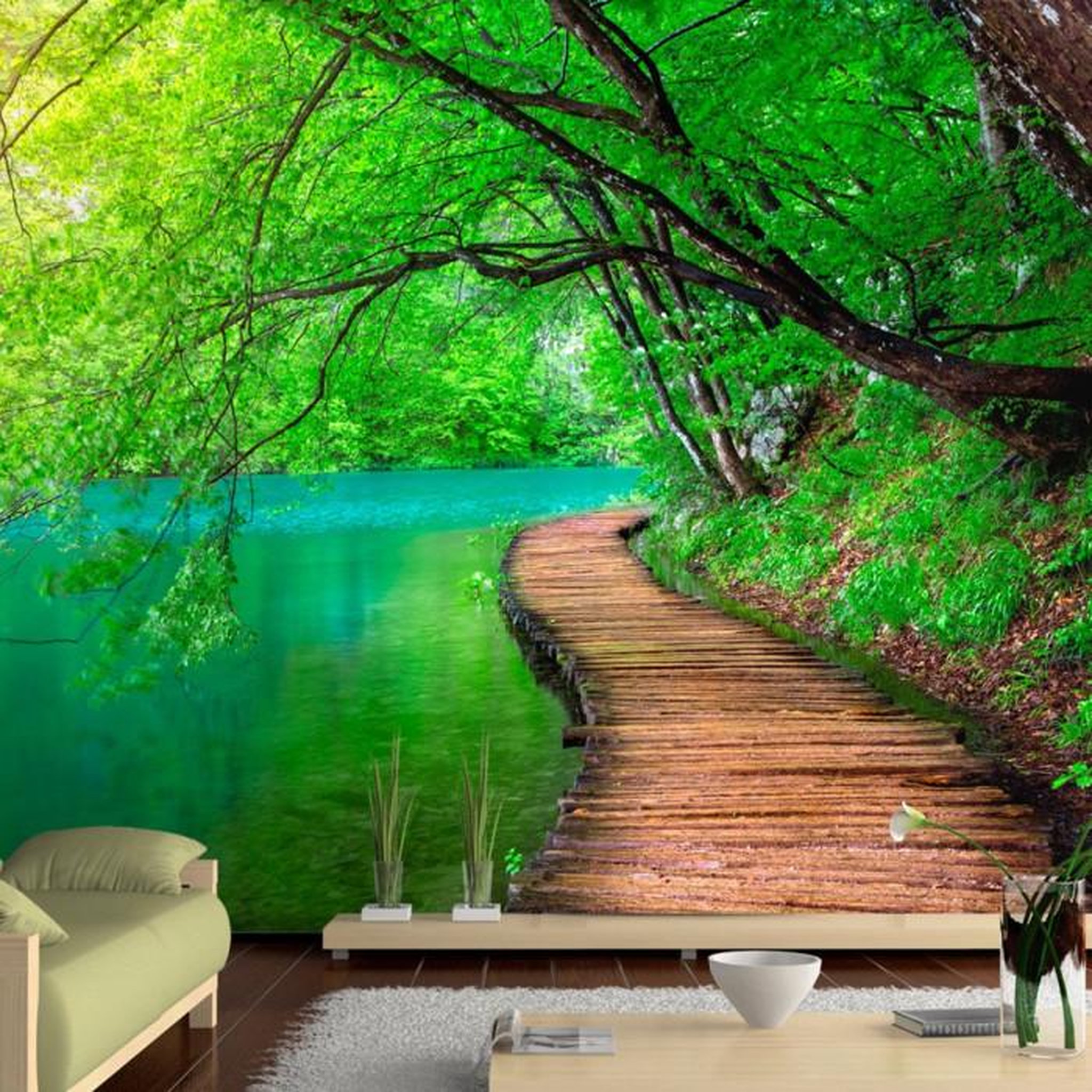 Paris Prix Papier Peint  Green Peace. Coloris disponibles : Multicolore