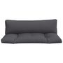 Voir la diapositive 4 : VIDAXL Coussins de palette lot de 2 anthracite tissu