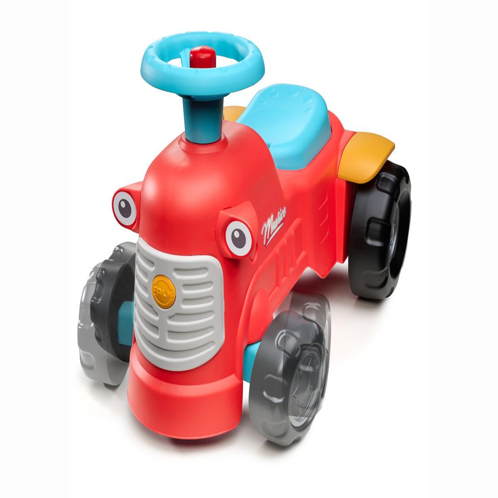 Voir la diapositive 3 : FALK Porteur tracteur maurice rouge 1 à 3 ans - falk