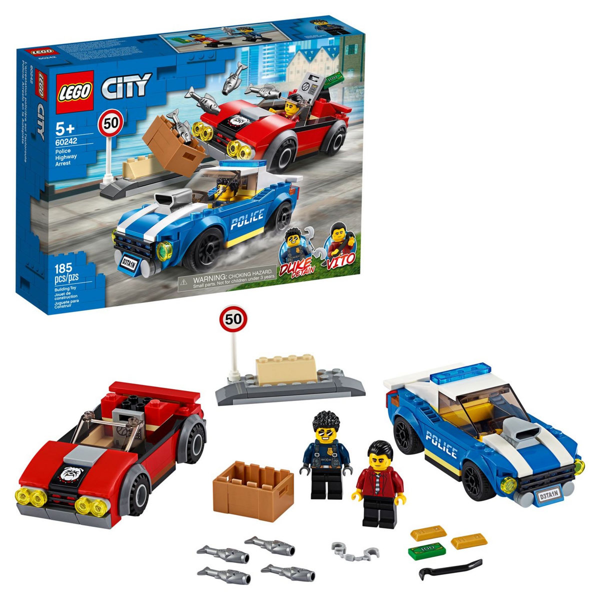 LEGO City 60242 - La course-poursuite sur l'autoroute