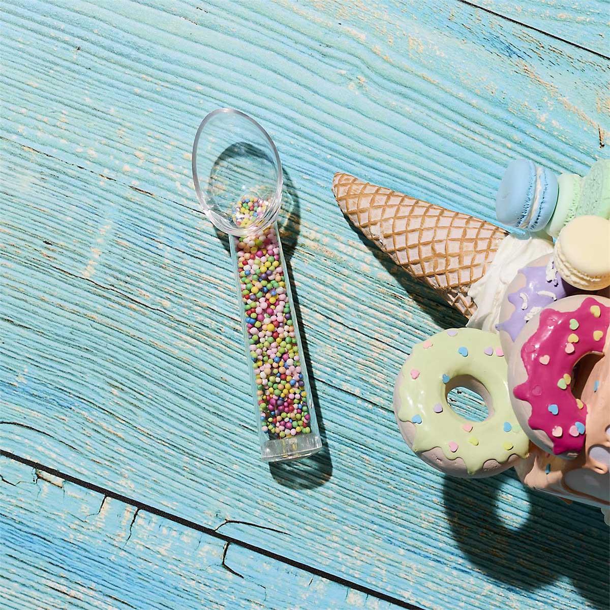 Voir la diapositive 3 : COOK CONCEPT Cuillère à glace design  elisa  18cm transparent
