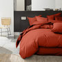 Voir la diapositive 3 : BATON ROUGE Housse de couette 100% percale de coton lavé 80fils/cm2