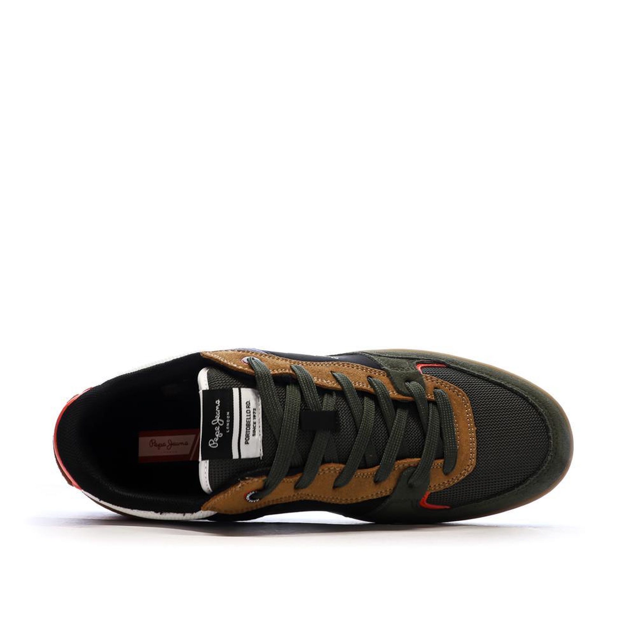 Voir la diapositive 4 : Pepe Jeans Baskets Kaki/Camel Homme Pepe jeans Kore Skate