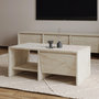 Voir la diapositive 2 : Habitat et Jardin Table basse en bois  Laris  - 90 x 45 x 35 cm - Travertin