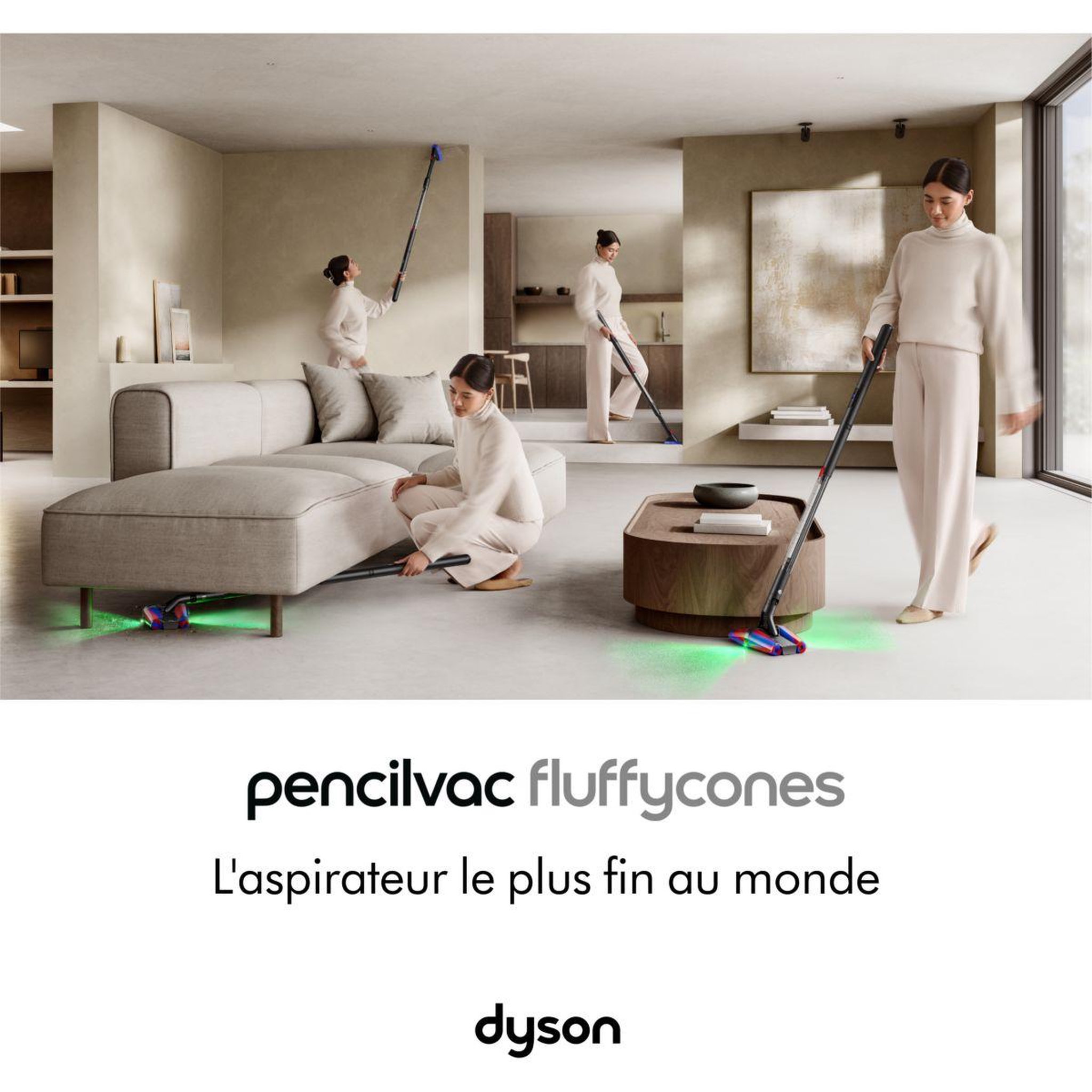 Voir la diapositive 3 : Dyson Aspirateur balai pencilvac fluffycones
