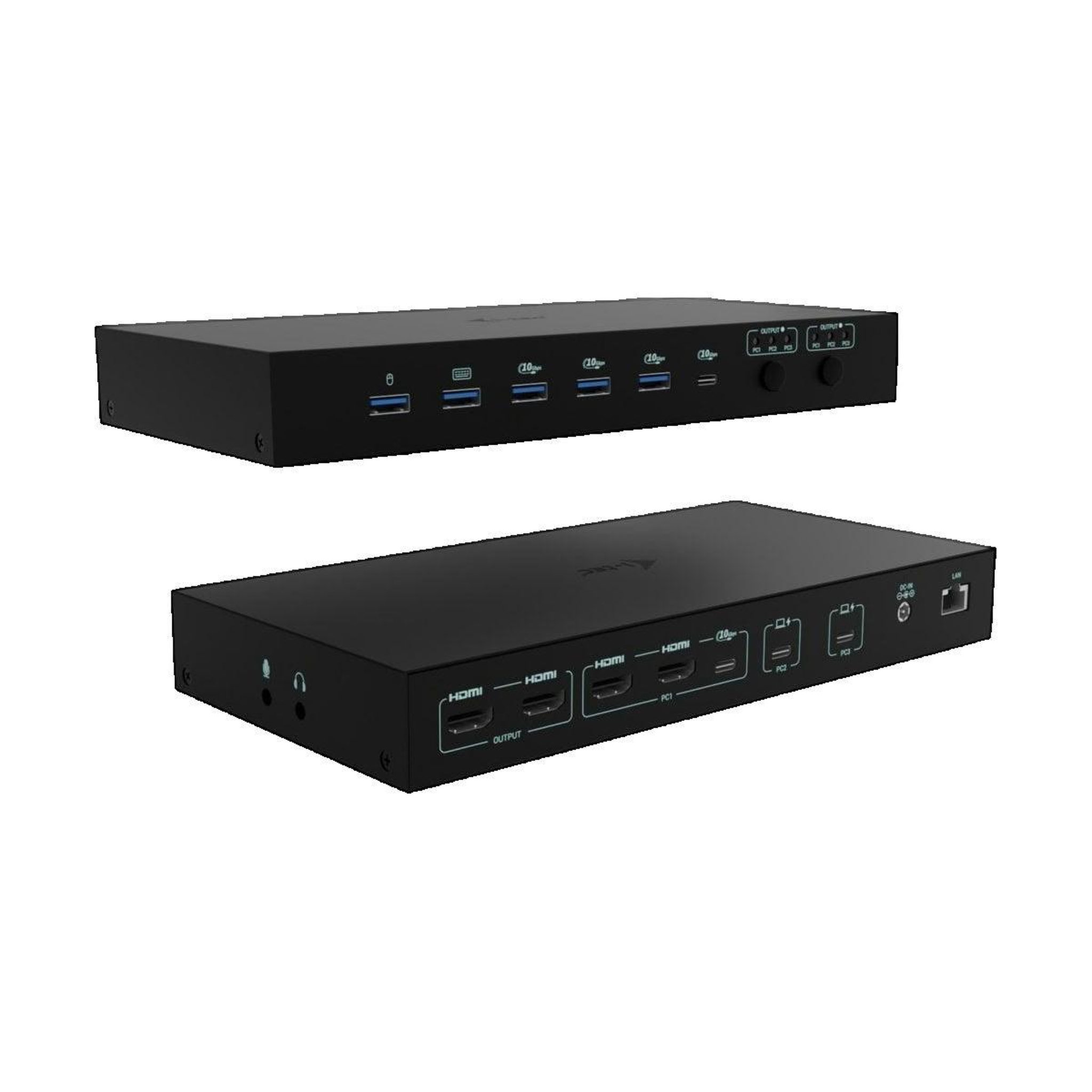 Voir la diapositive 2 : iTools Station d'accueil i-tec USB-C KVM Dock PRO avec KVM et dual 4K