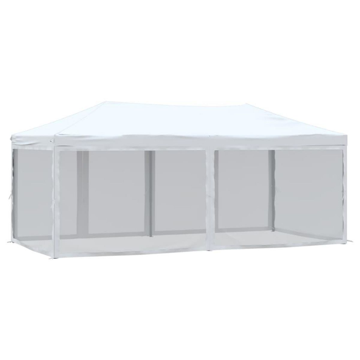 VIDAXL Tente de reception pliable avec parois Blanc 3x6 m