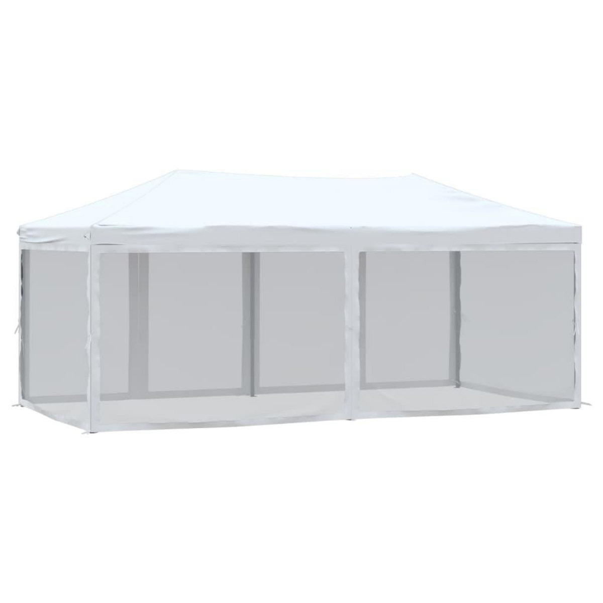 VIDAXL Tente de reception pliable avec parois Blanc 3x6 m