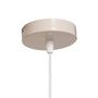 Voir la diapositive 2 : ATMOSPHERA Lampe Suspension en Tissu  Rona  37cm Beige