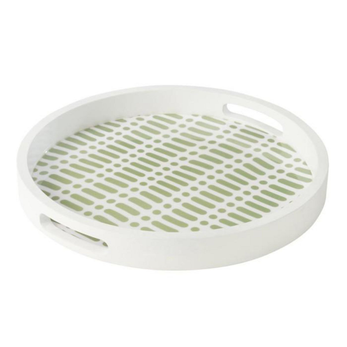 Paris Prix Plateau de Service en Bois  Tod  40cm Vert & Blanc