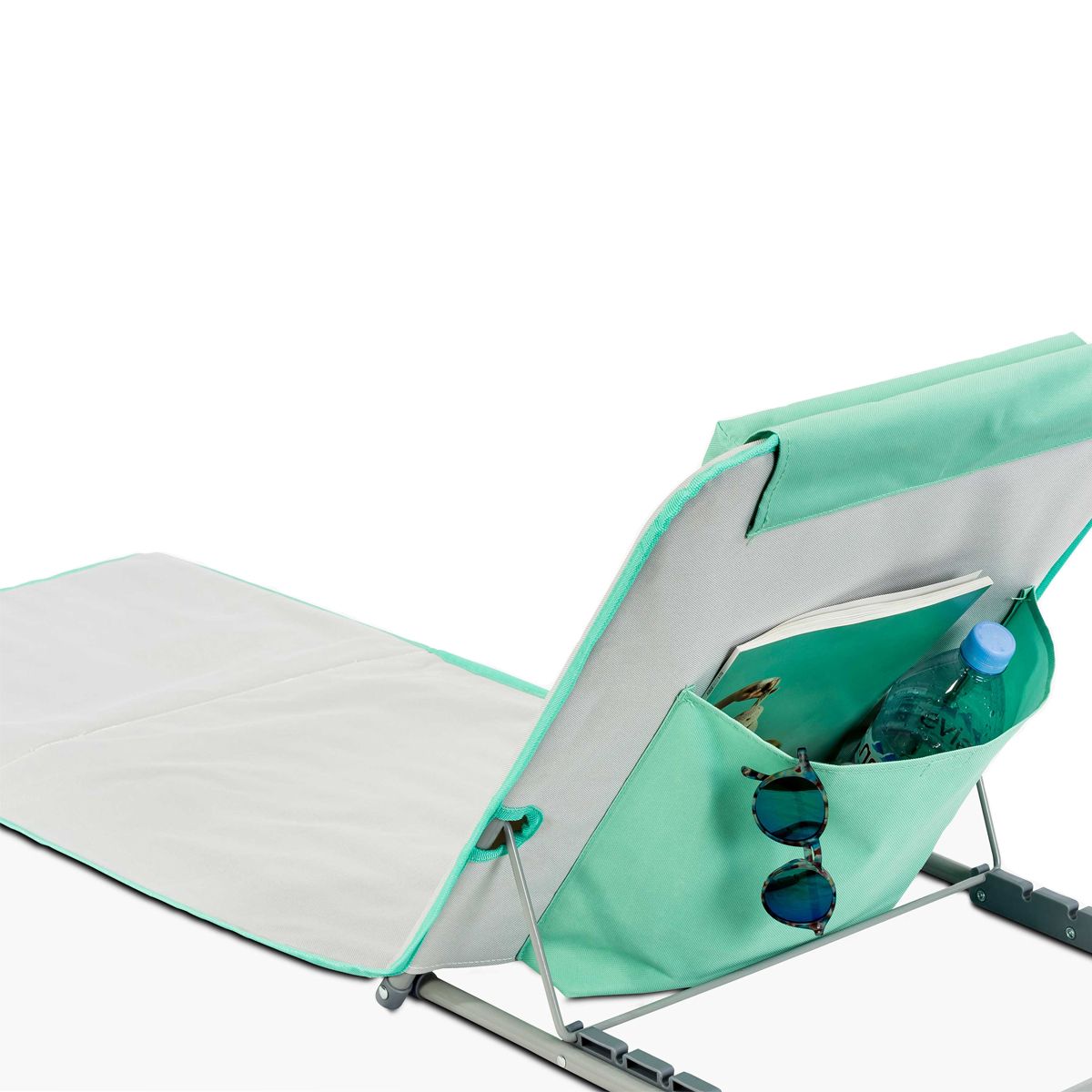 Clic Clac des Plages Cale dos bain de soleil acier 5 positions gris CLIC CLAC