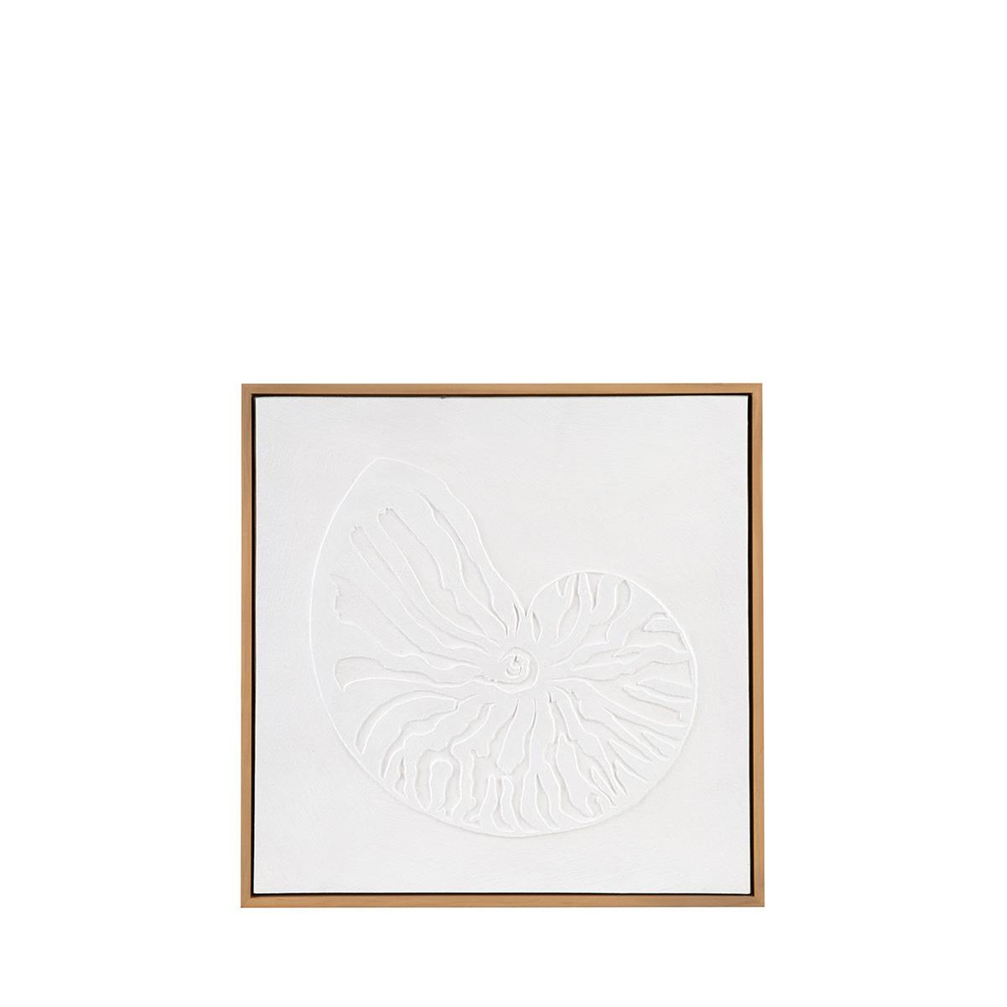 MAISON AUBERTIN Tableau abstrait coquillage - lacanau - blanc et bois