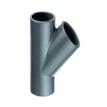 JARDIDECO Té égal PVC pression 45° Ø 50 mm - Fitt