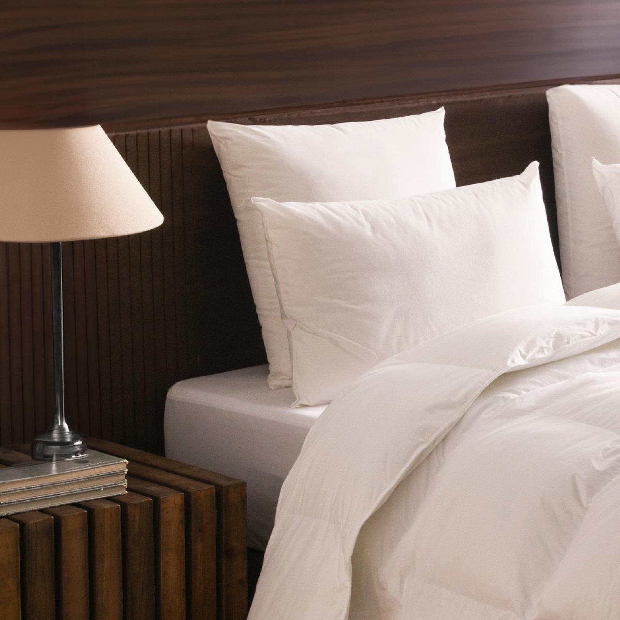 Voir la diapositive 1 : DODO Oreiller alpage - 55% duvet - 30% laine thermorégulante - medium