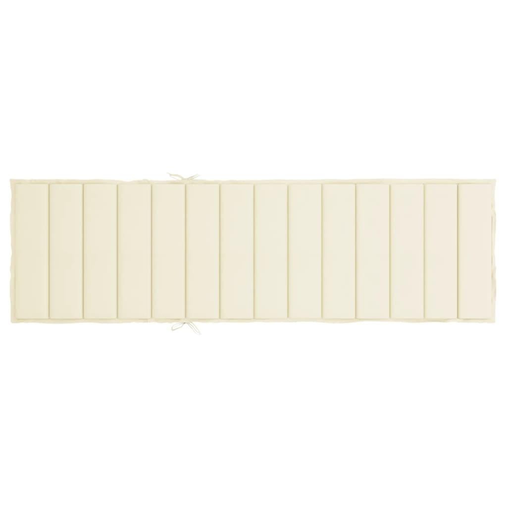 Voir la diapositive 5 : VIDAXL Coussin de chaise longue creme 200x60x3 cm tissu oxford