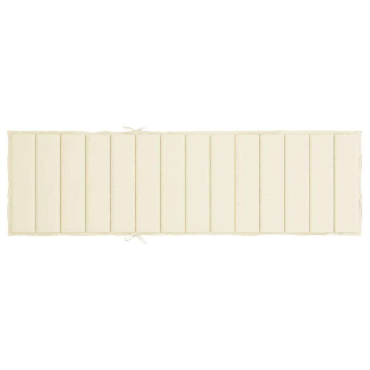 VIDAXL Coussin de chaise longue creme 200x60x3 cm tissu oxford