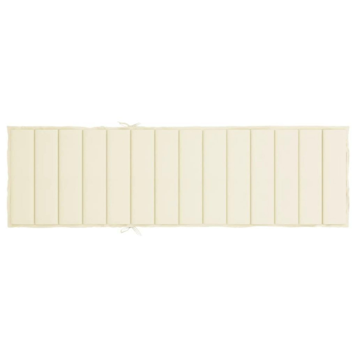VIDAXL Coussin de chaise longue creme 200x60x3 cm tissu oxford